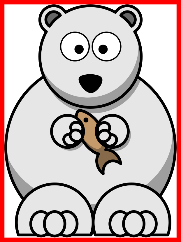 Shocking Cartoon Of Clip Art Pic For Polar Bear Clipart - Cartoon Polar Bear (621x830)