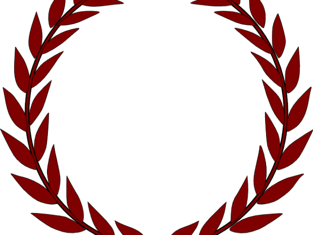 Olive Clipart Circle - Blue Laurel Wreath Png (640x480)