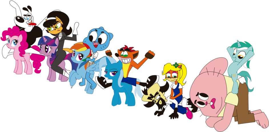 My Little Pony Race By Conikiblasu-fan - Cartoon (1024x525)