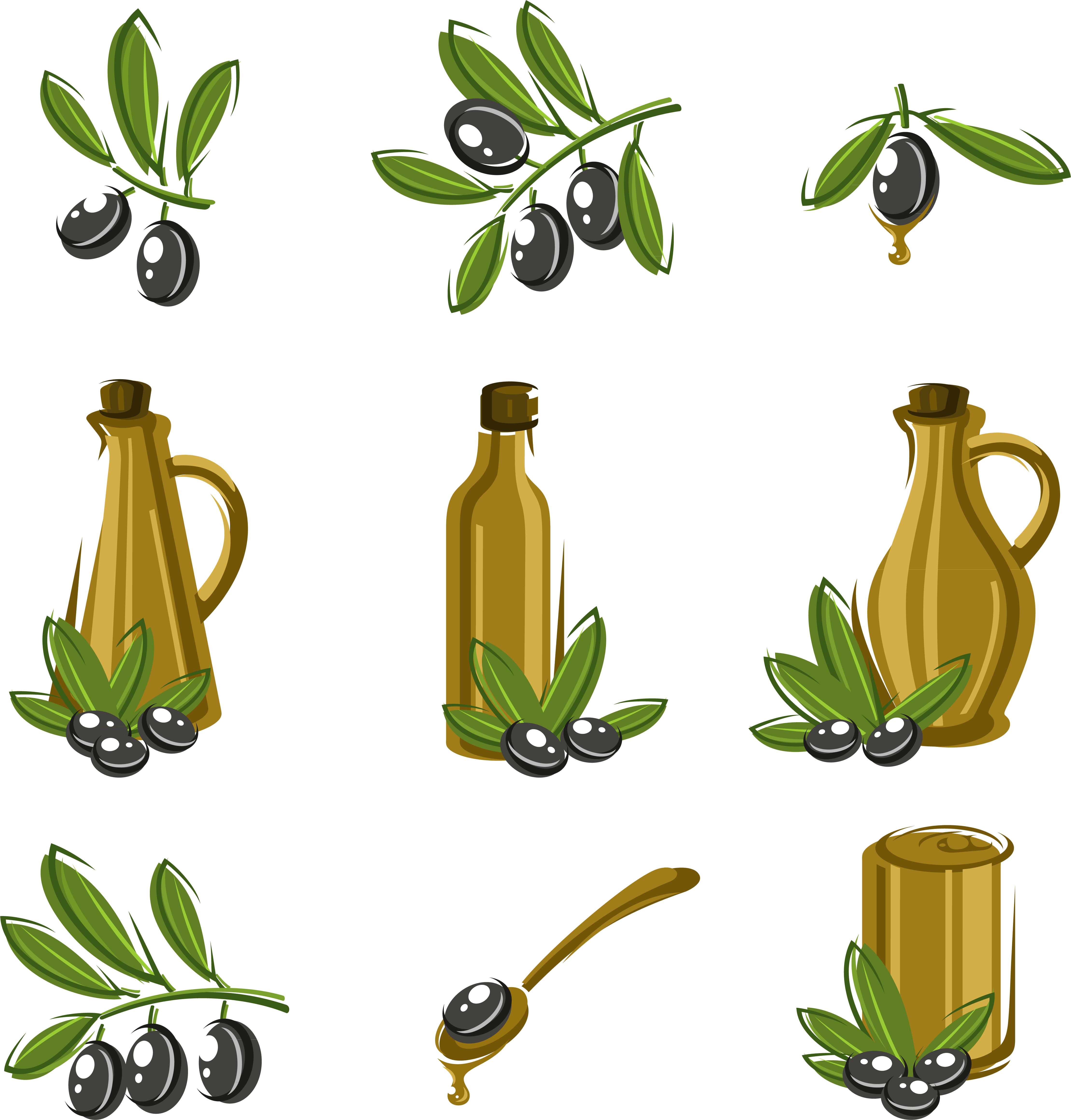 Olive Oil Euclidean Vector - Olive Oil (4438x4640)