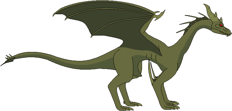 The Horned King ~ Dragon By Krakenguard - Black Cauldron Dragon (748x359)