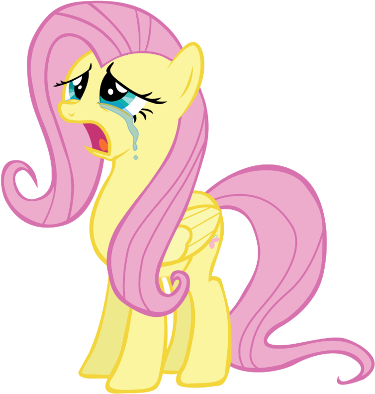 Mlp Crying Fluttershy Pixshark - My Little Pony Fluttershy Crying (861x929)