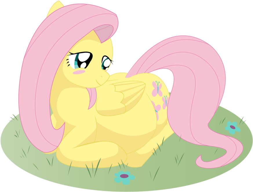Pregnant-fluttershy - My Little Pony Pregnant Fluttershy (900x694)