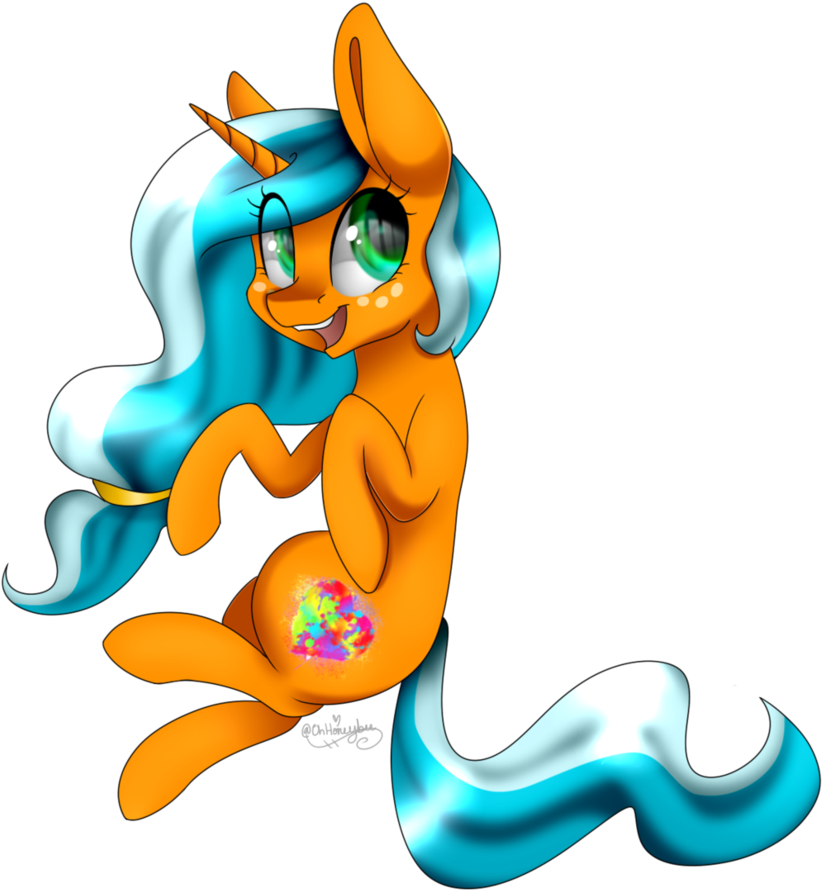 [commission] Splash Paint By Ohhoneybee - Cartoon (846x944)