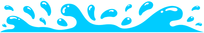 Splash Drops Water Splashing Blue Liquid B - Water Clipart (680x340)