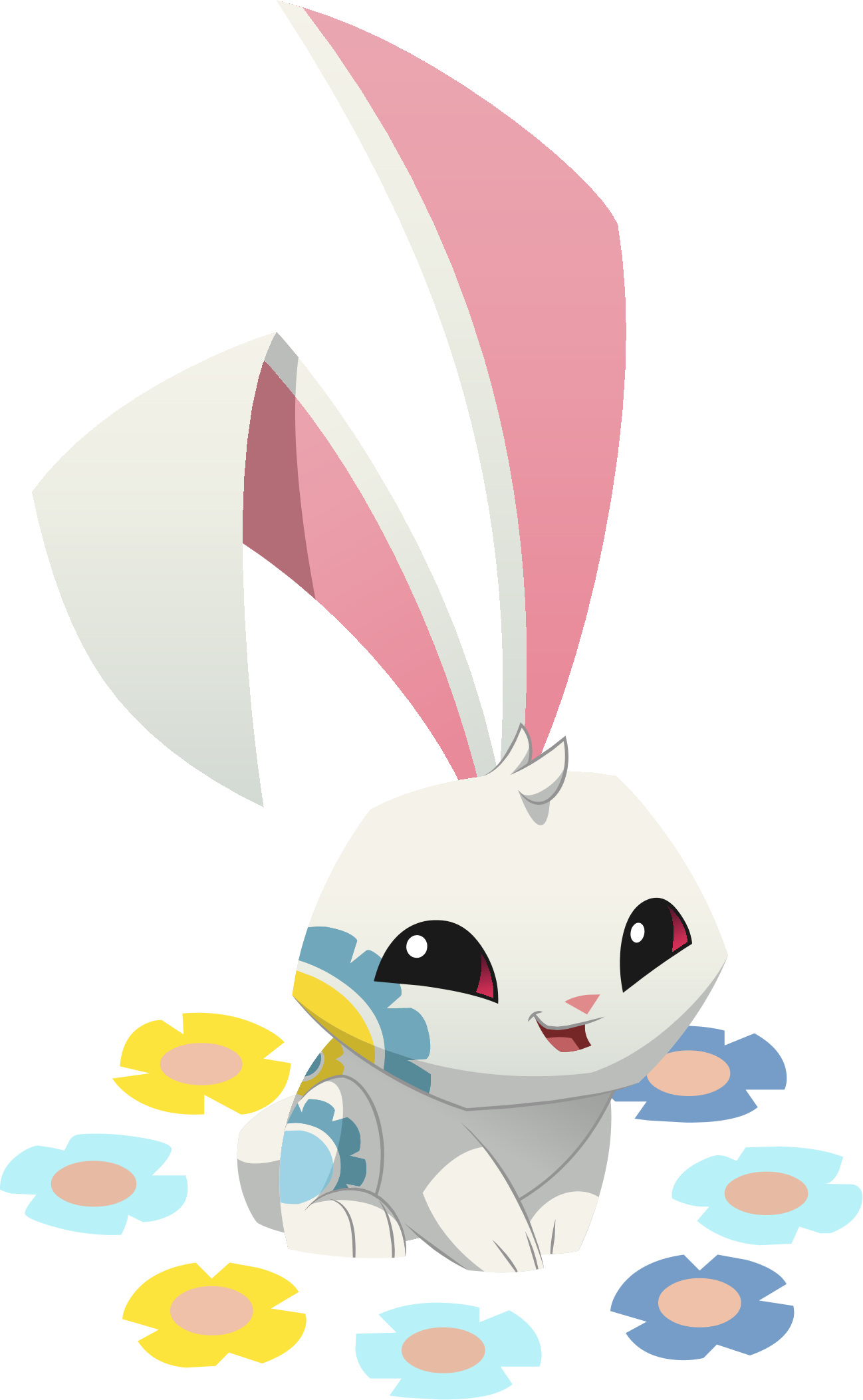 Renovated Art Spring Bunny - Animal Jam Png Bunny (1298x2105)