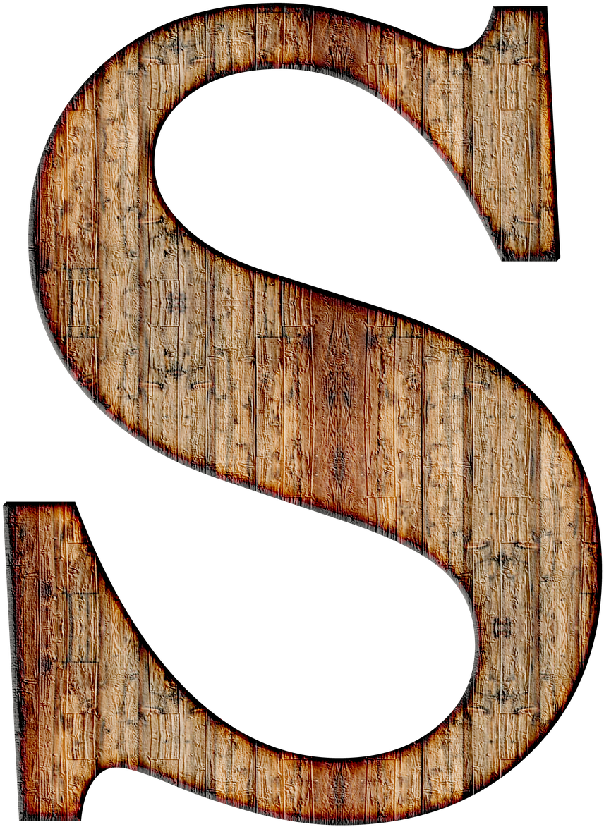 “writing Is An Act Of Mischief,” Said Thoedore Roethke - Letter S In Wood (966x1280)