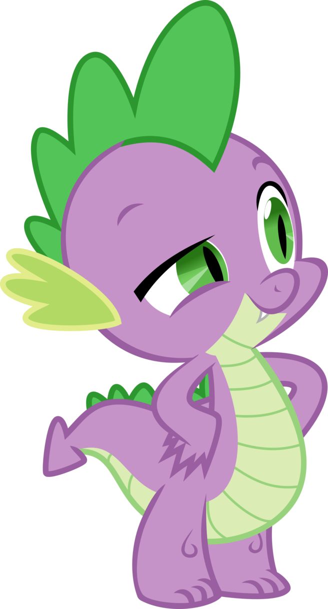 Spike, Also Known As Spike The Dragon, Is A Male Baby - Spike My Little Pony (656x1217)