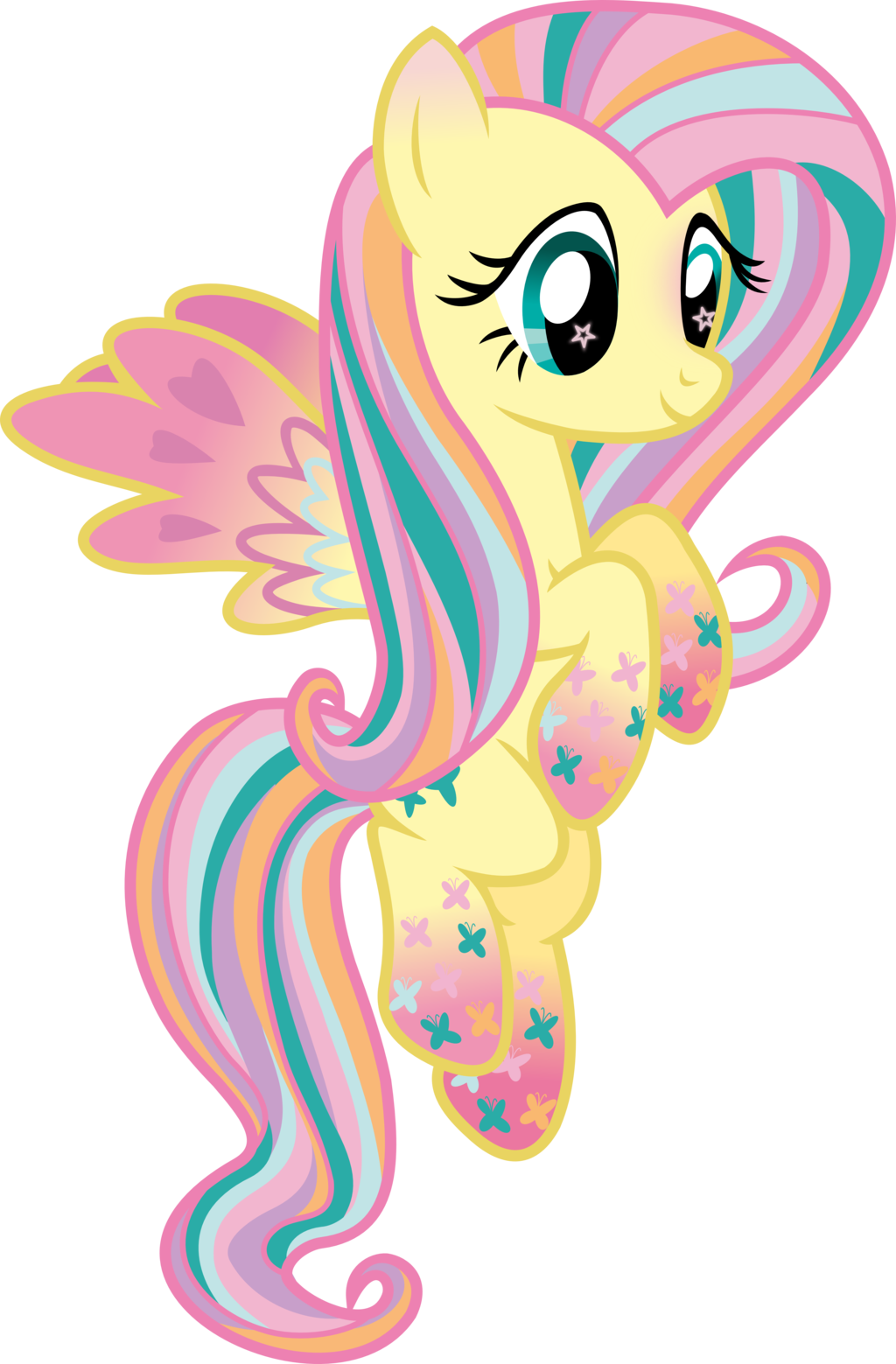Imagenes De My Little Pony Fluttershy Rainbow Power - My Little Ponyl Fluttershy (1024x1559)