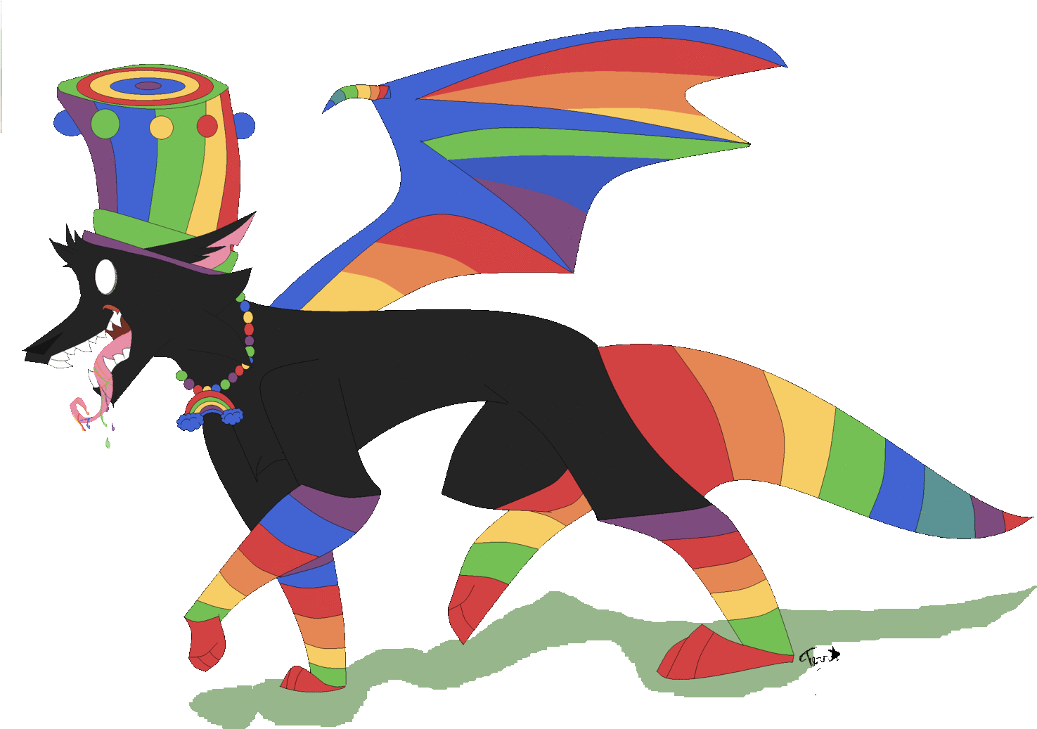 Rainbows By Terranout - Animal Jam Art Gif (1500x1053)