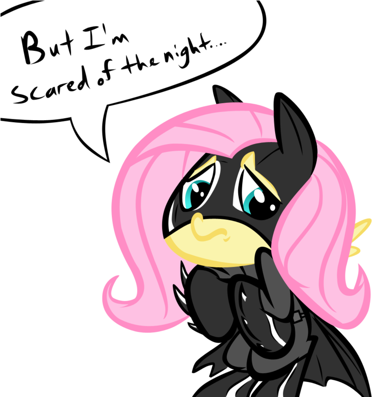 Posted Image - Fluttershy Batman (900x818)