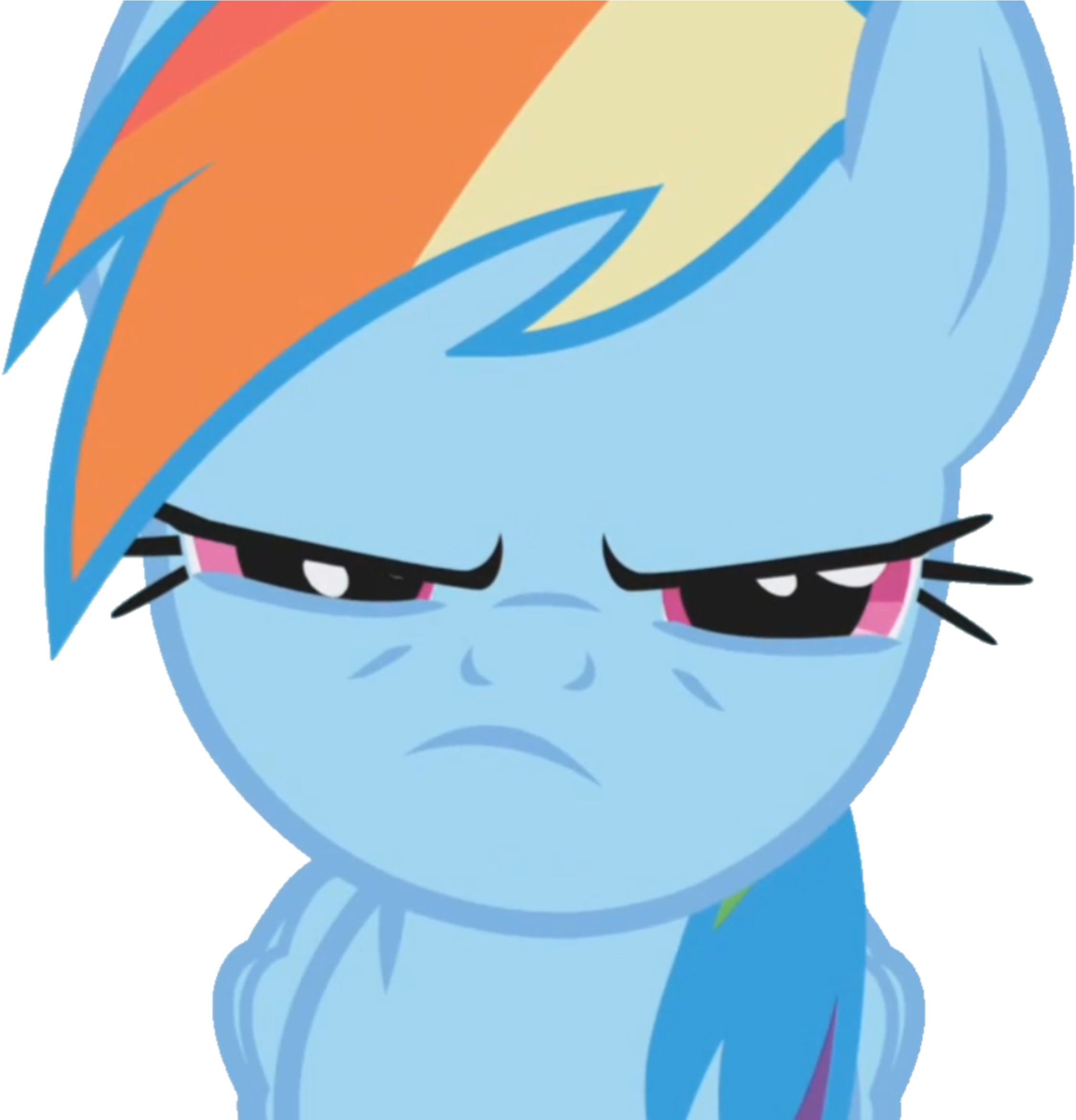 Posted Image - Angry Rainbow Dash Gif (2415x2340)