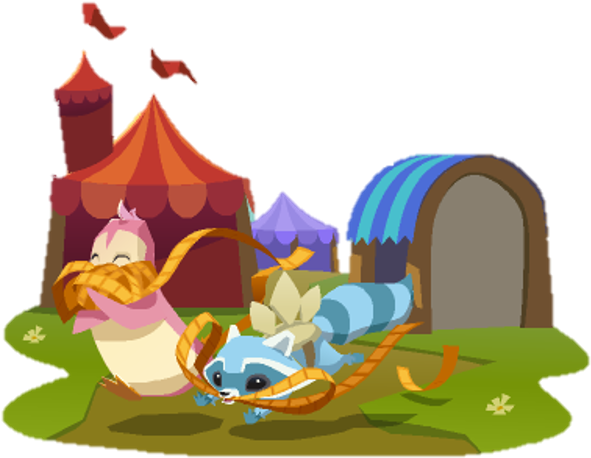 Snowflake Arctic Wolf Summer Carnival Coyote Falcon - Graduation Gown Animal Jam (625x489)