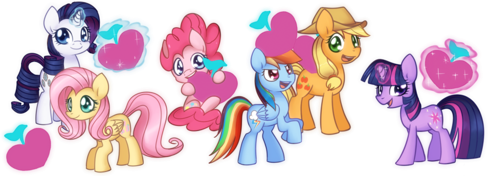 Pony Pinkie Pie Twilight Sparkle Rarity Rainbow Dash - Cartoon (960x343)