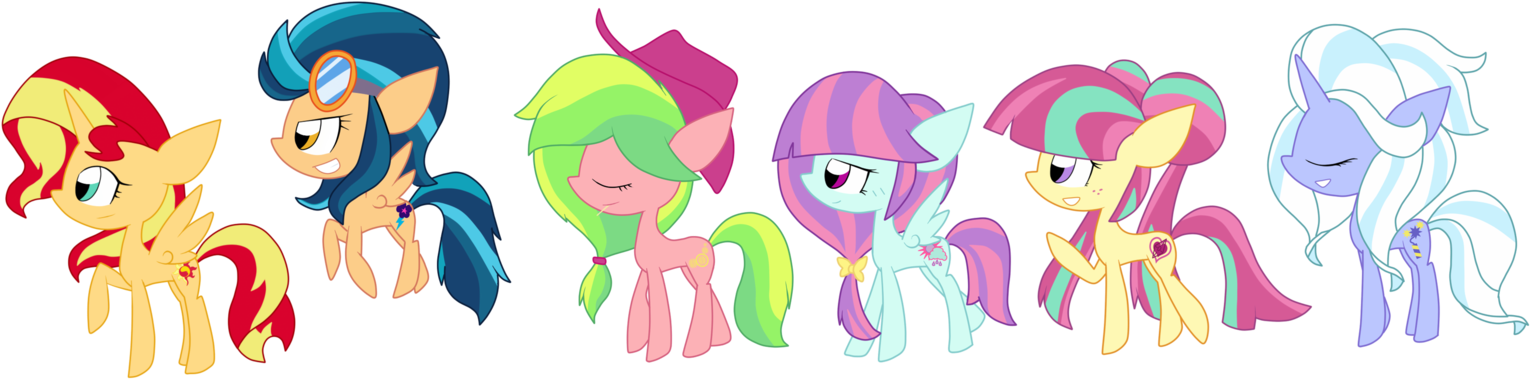 By Shadcream4eva - Mlp Au Mane 6 (1588x503)