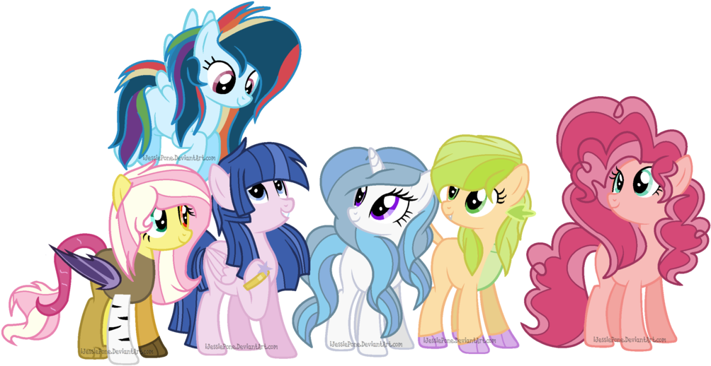 Next Gen Mane 6 By Ijessiepone - Next Gen Mane 6 (1024x557)