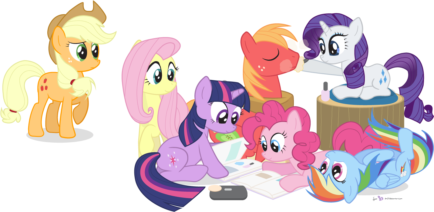 Rarity Twilight Sparkle Applejack Rainbow Dash Fluttershy - Rarity And Big Macintosh (1500x750)