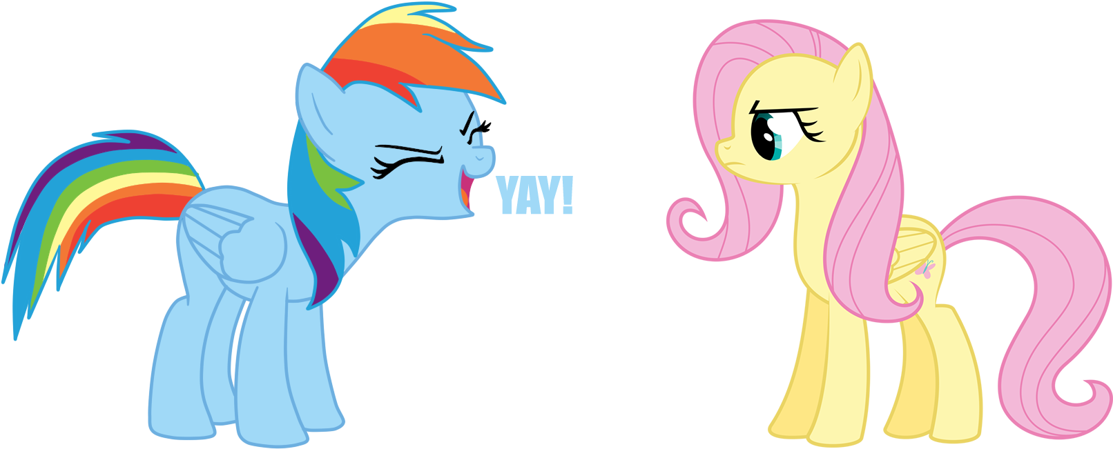 Thelittleredpony, Dialogue, Fluttershy, Fluttershy - Cartoon (1782x660)
