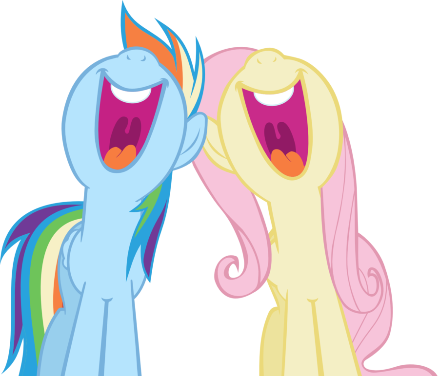 Rainbow Dash And Fluttershy By Nazoth - Rainbow Dash And Fluttershy (900x772)