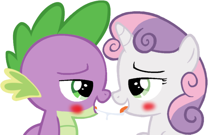 Download and share clipart about Spike X Sweetie Belle First Kiss By Nejcro...