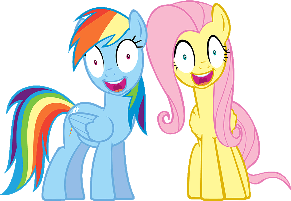 Rainbow Dash And Fluttershy Vector By Landboom - Rainbow Dash Funny Face (1000x671)