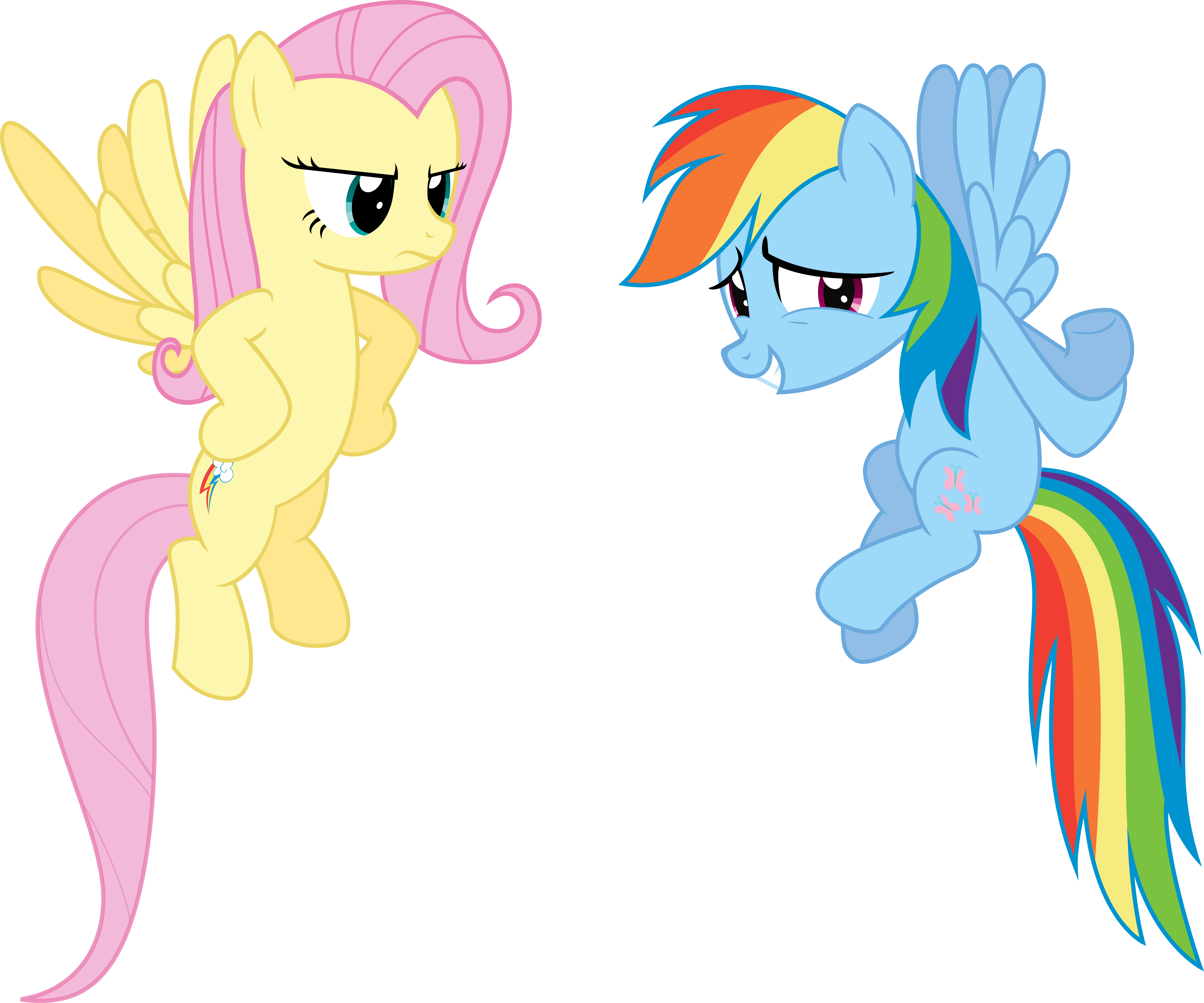 Rainbow Dash And Fluttershy 163161 - Rainbow Dash I Fluttershy (5027x4188)