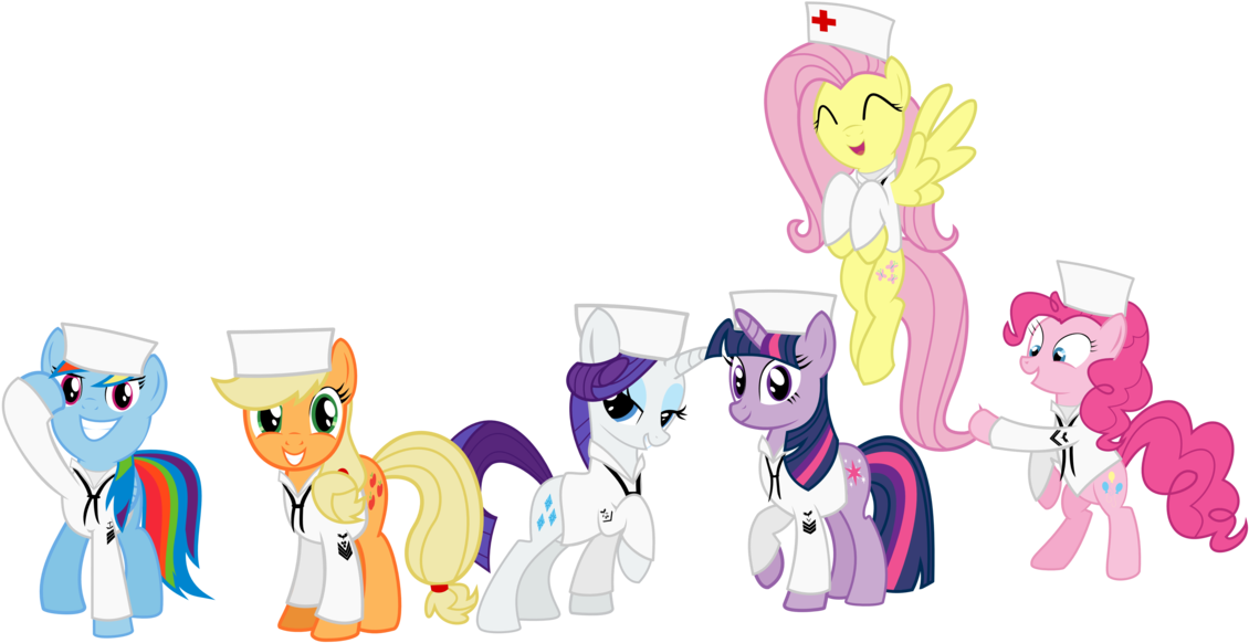 Mane 6 Us-navy By Bronyvagineer - Mlp Fim Navy (1218x656)