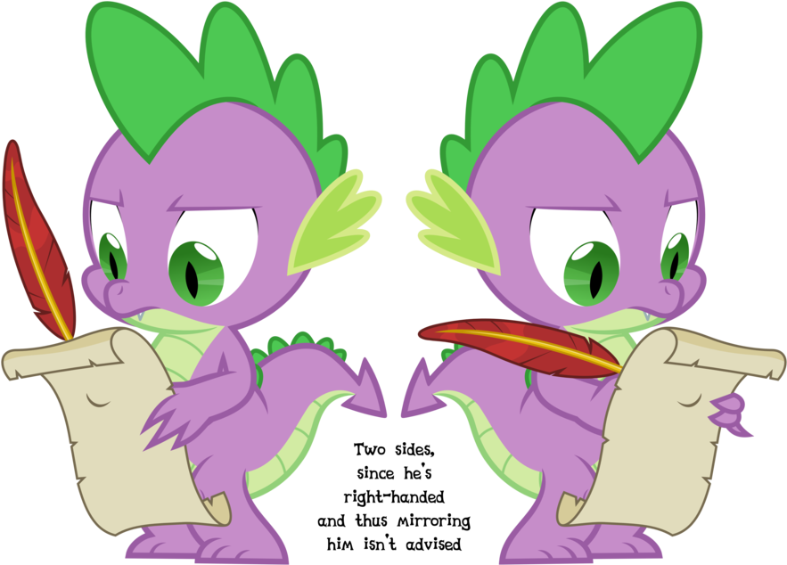 Spike 01 By Zutheskunk - Spike Mlp Scroll (900x651)