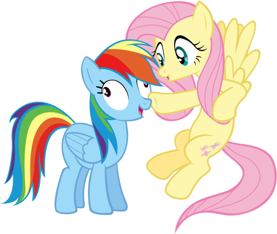 Fluttershy Boops Rainbow Dash And She Derps By Bobbatron808 - Rainbow Dash Derp (930x859)