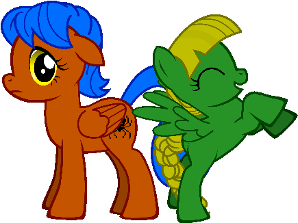 Arachna And Dragonsly By Naturevstech On Mlp Dragon - Cartoon (444x344)