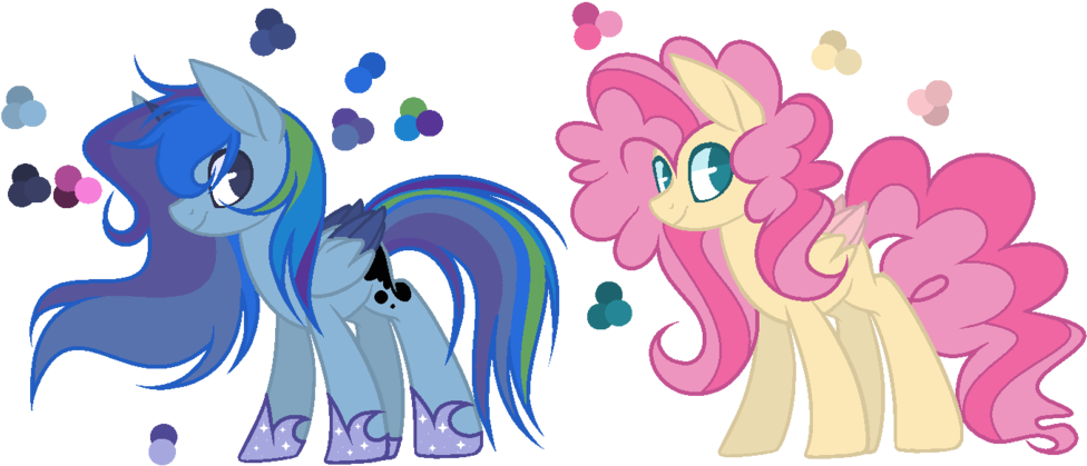 {fluttershy X Pinkie Pie X Luna X Rainbow Dash} By - Mlp Fluttershy X Pinkie Pie (1024x545)