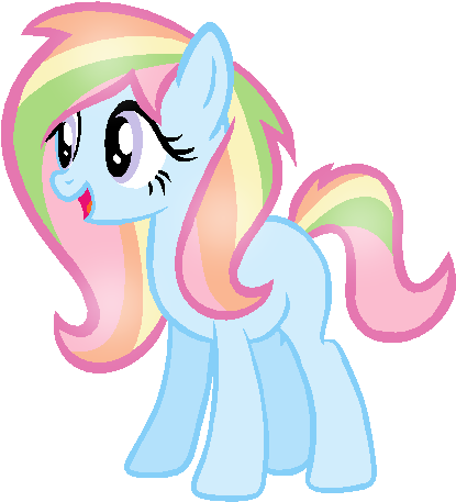 Fluttershy X Rainbow Dash By Wishingwellbro - Cartoon (452x504)