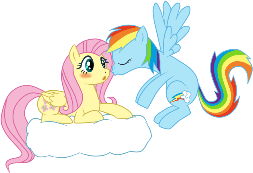 Fluttershy And Rainbow Dash By Dagilityrei On Deviantart - Cartoon (900x629)