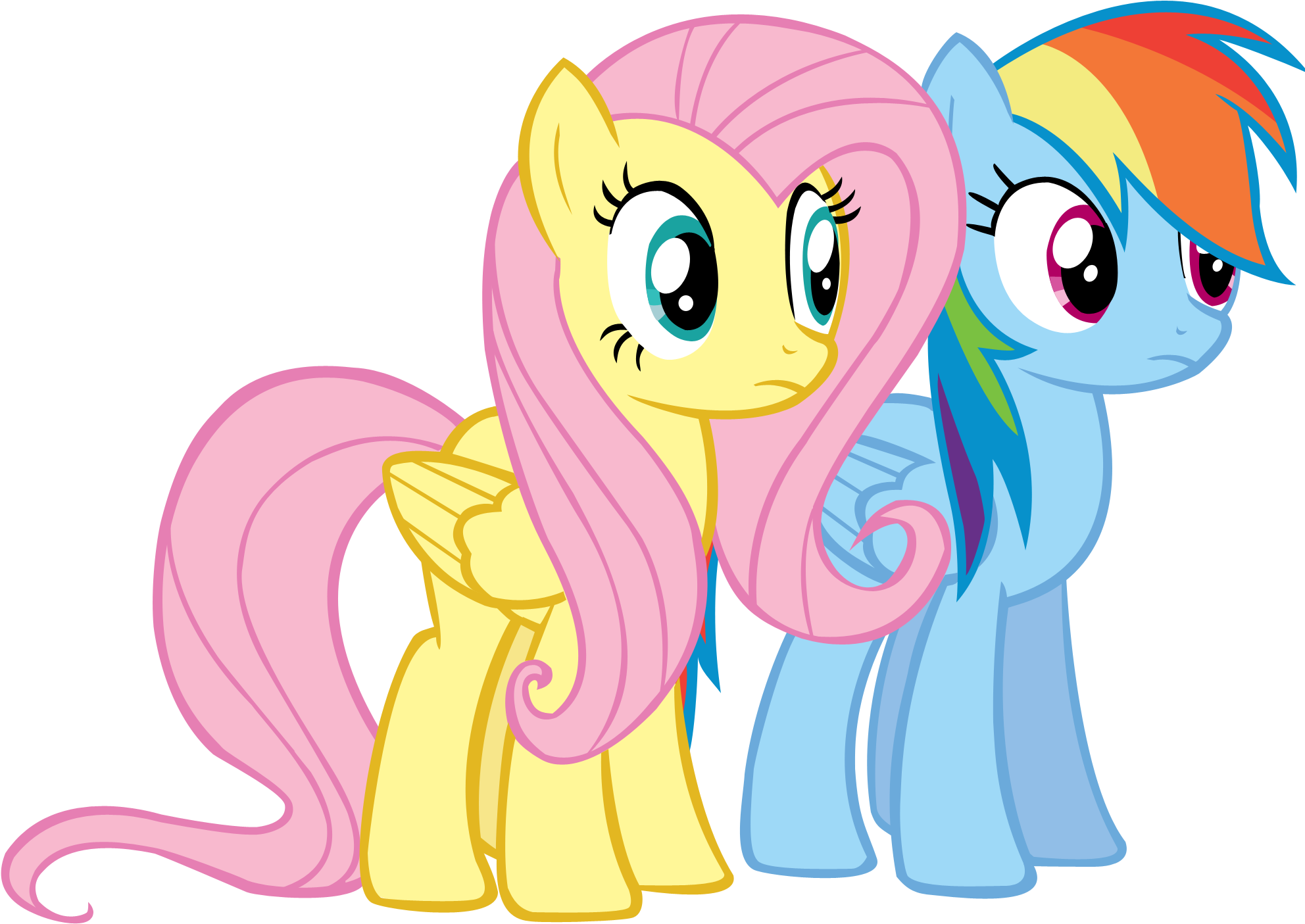Fluttershy And Rainbow Dash By Coolez Fluttershy And - Fluttershy And Rainbow Dash (2000x2000)