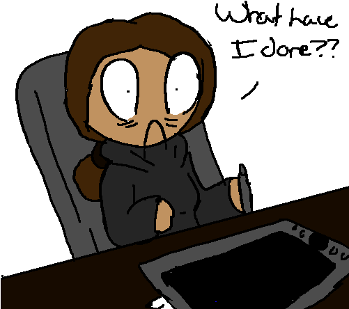 That Moment When You Submit Art To The Wrong Group - Cartoon (500x500)