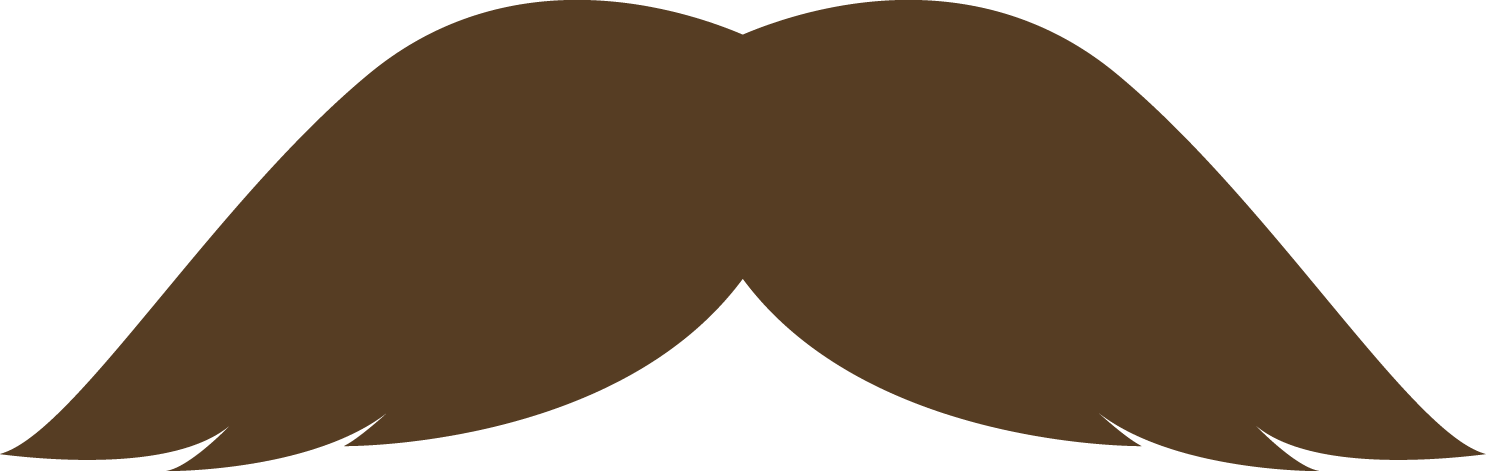 Download File Brown Mustaches 01 17 Kb - Mustache .png (1486x471)