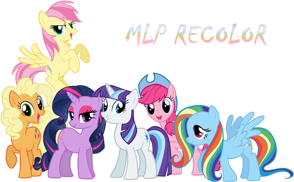 Mane 6 Recolor By Vickyboniek - Mlp Mane 6 Recolor (1024x645)