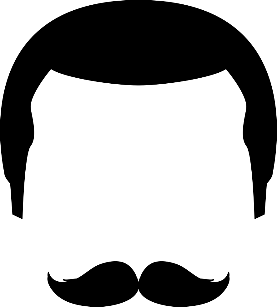 Moustache Clipart Svg - Moustache (886x980)