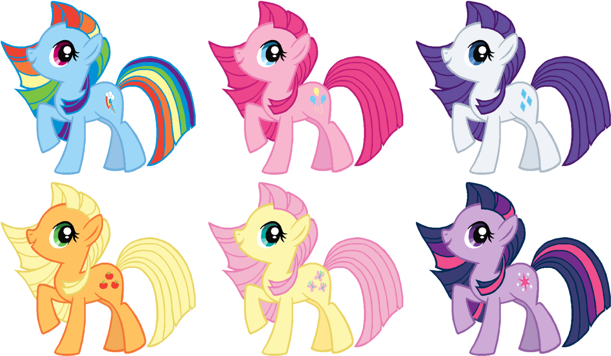 Colossalstinker, Color Edit, Fluttershy, Mane Six, - Rainbow Dash Pinkie Pie Color (1280x745)