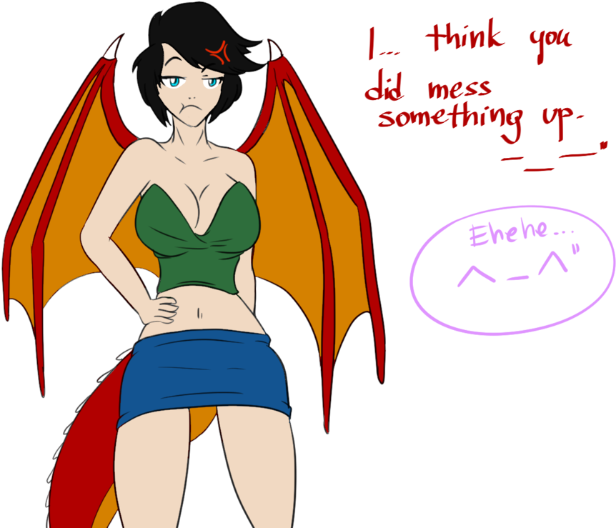 Something Went Wrong 3/3 By Luxianne - Cartoon (894x894)