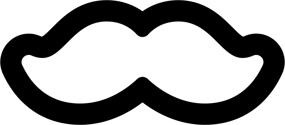 Moustache Clipart Svg - Moustache Clipart Svg (982x430)