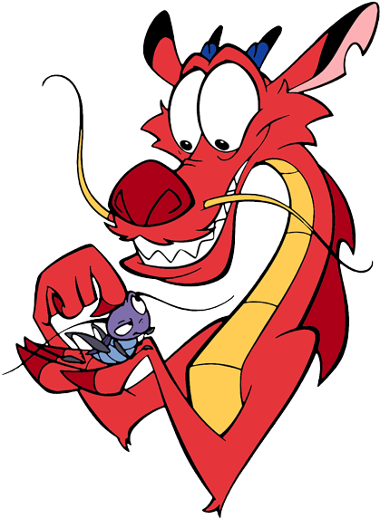 Mushu Download Png Image - Mushu And Cri Kee (425x577)