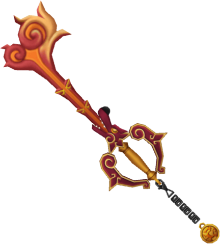 Themed After Mushu From Mulan, This Is One Of The Simpler - Hidden Dragon Keyblade (432x479)