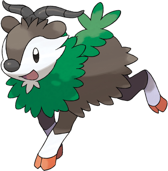 Skiddo / Gogoat After The Billy Goats Gruff - Pokemon Gogoat Pre Evolution (600x600)