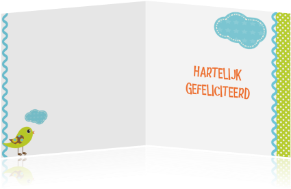 Een Leuke Kaart Met Onderin Groen Met Witten Stippen - Graphic Design (455x350)