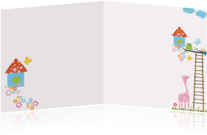 Een Leuk En Kleurrijk Kaartje Met Een Roze Versierd - Olly Ol13060 (455x350)