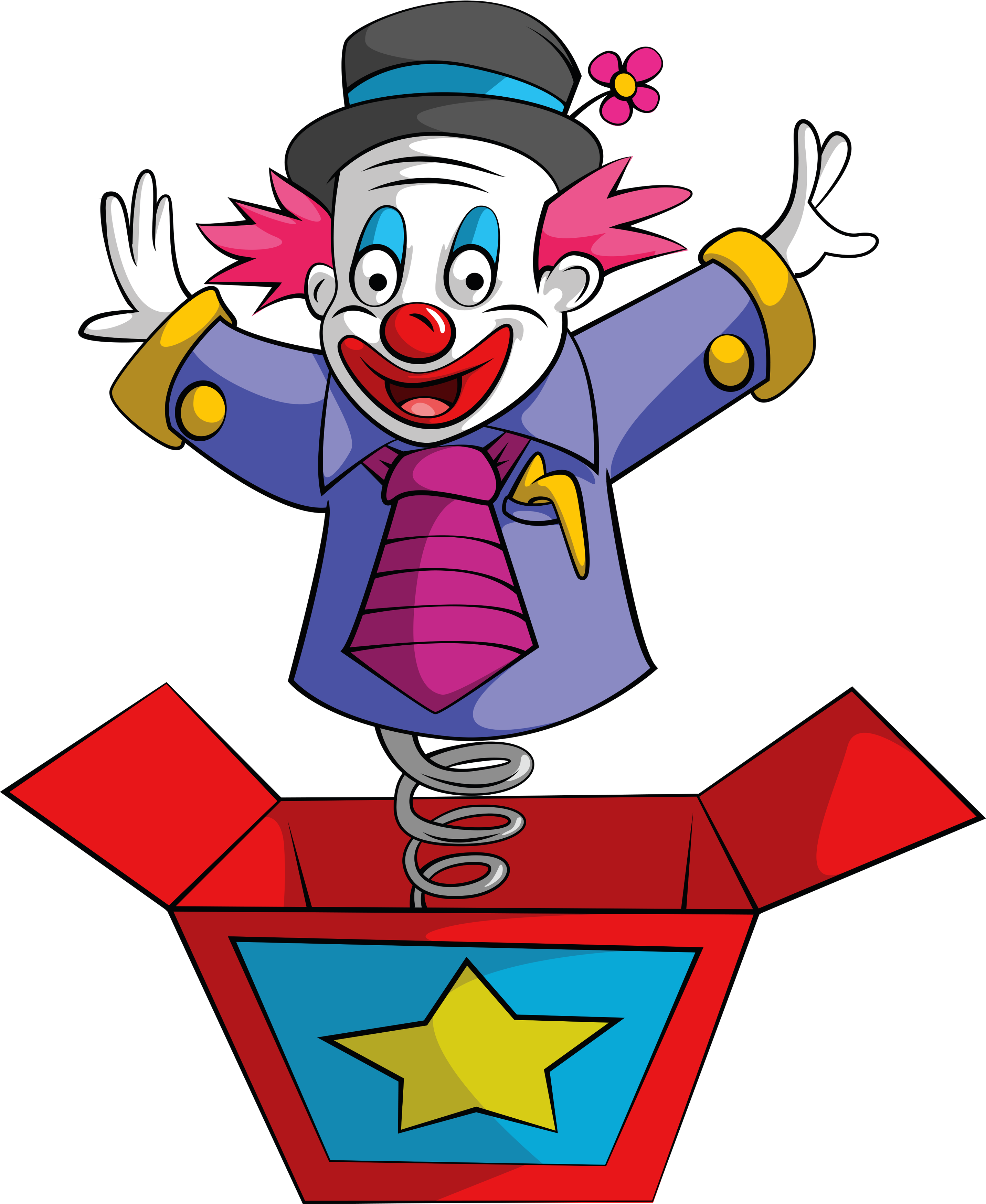 Joker Clown Jack In The Box Royalty Free - Jack In The Box Clown (2865x3500)