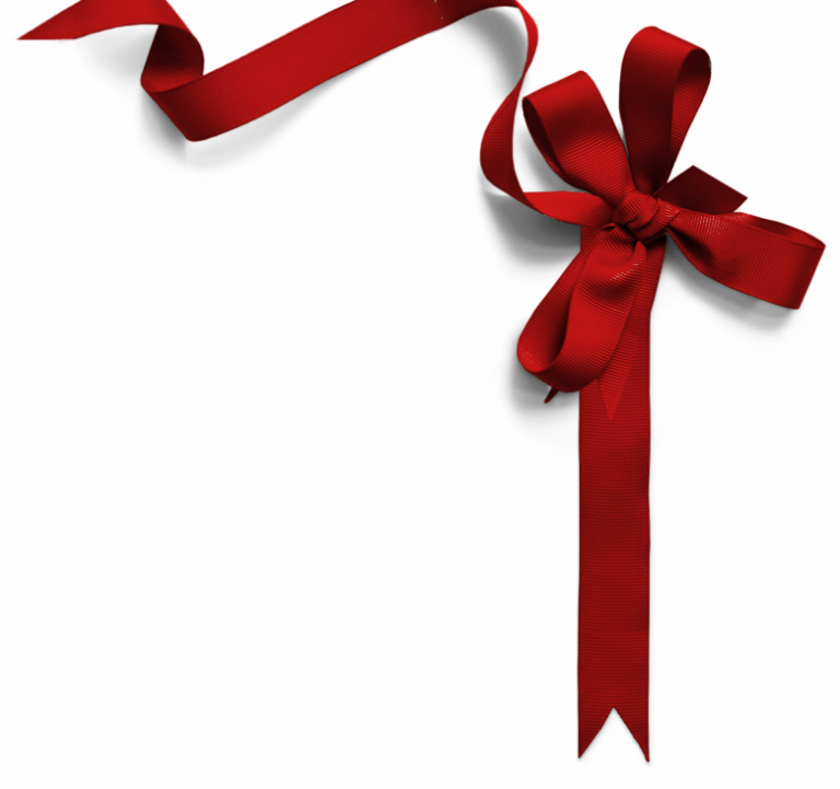 Christmas Ribbon Clipart Download Christmas Ribbon - Nail Kit Premium Quality Manicure Set | Professional (768x721)