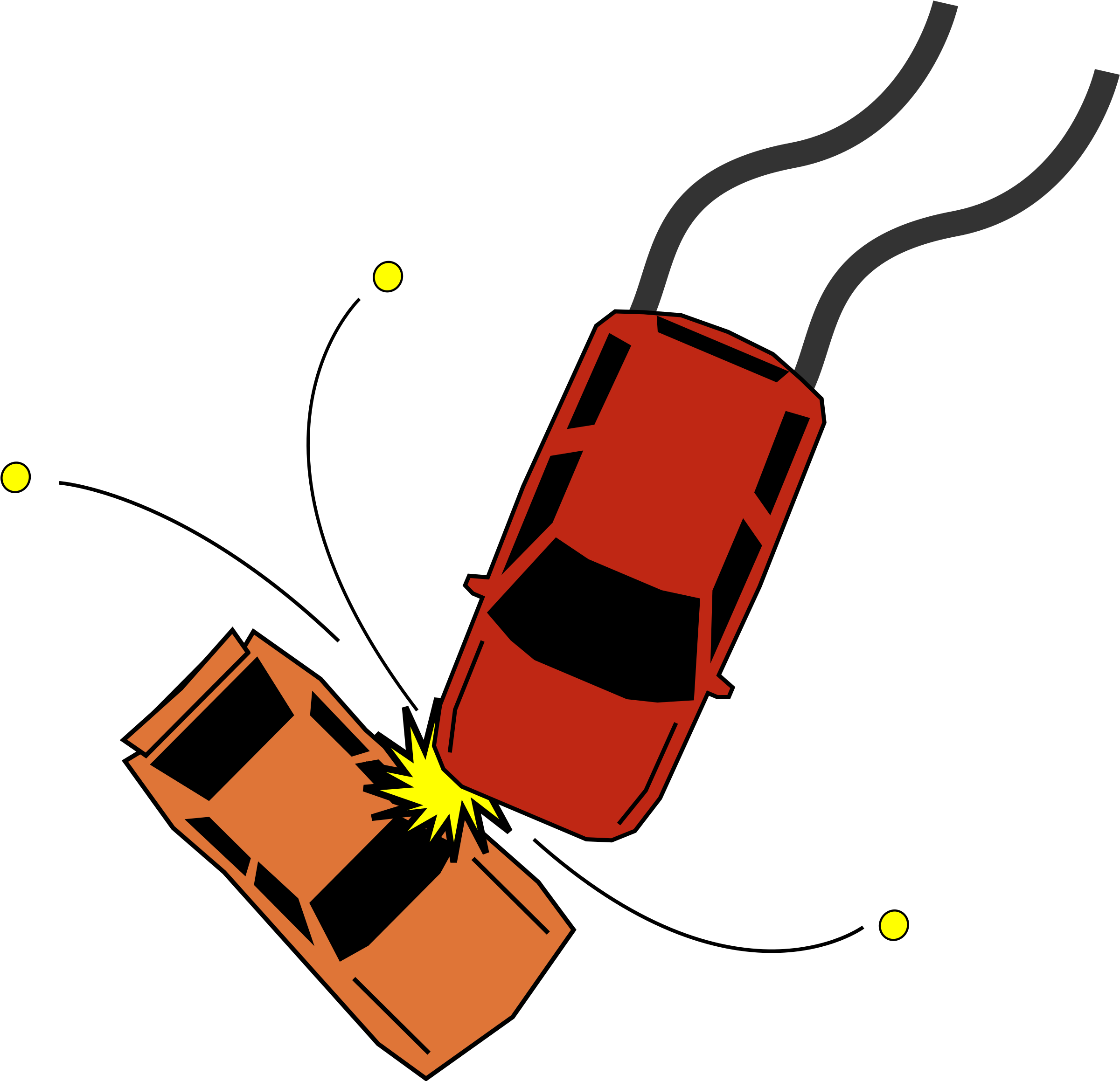 Crash Clip Art - Car Crash Clip Art (2400x2339)