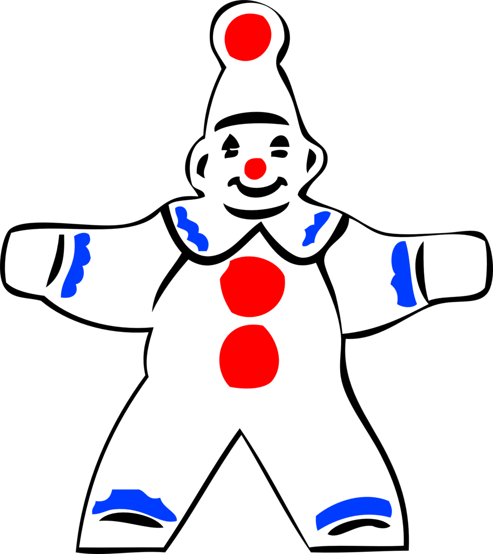 Simple, Outline, People, Clown, Figure, Face, Automatic - Clown Clipart Simple (667x750)